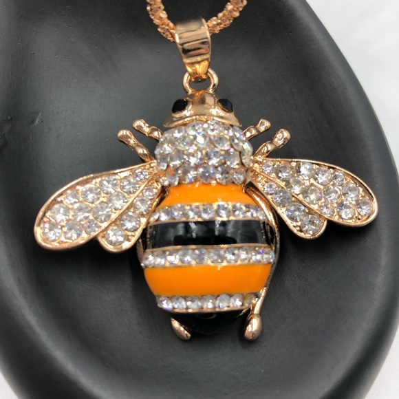 🐝 Bumblebee Statement Necklace NEW - Picture 2 of 4